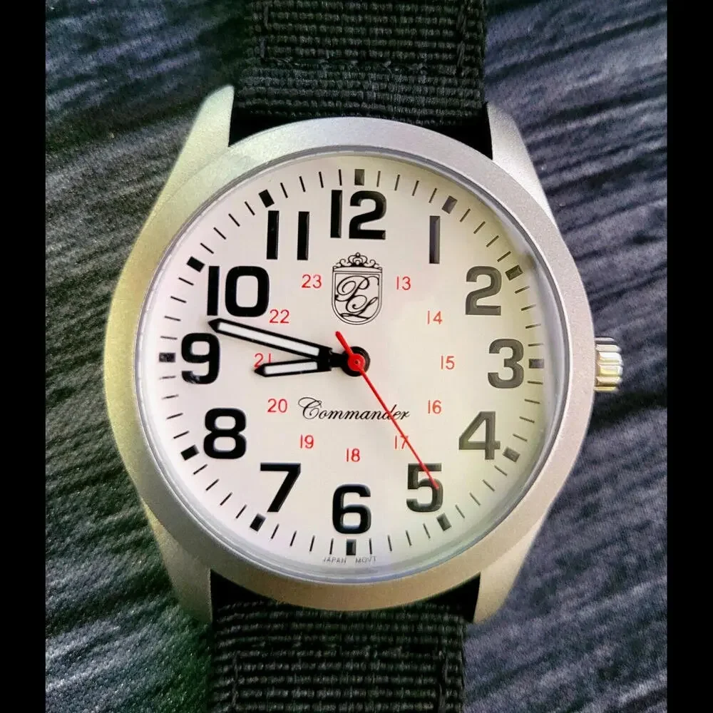 Authentic Pierre‎ Lucerne WW2 Style Marine Trench Watch